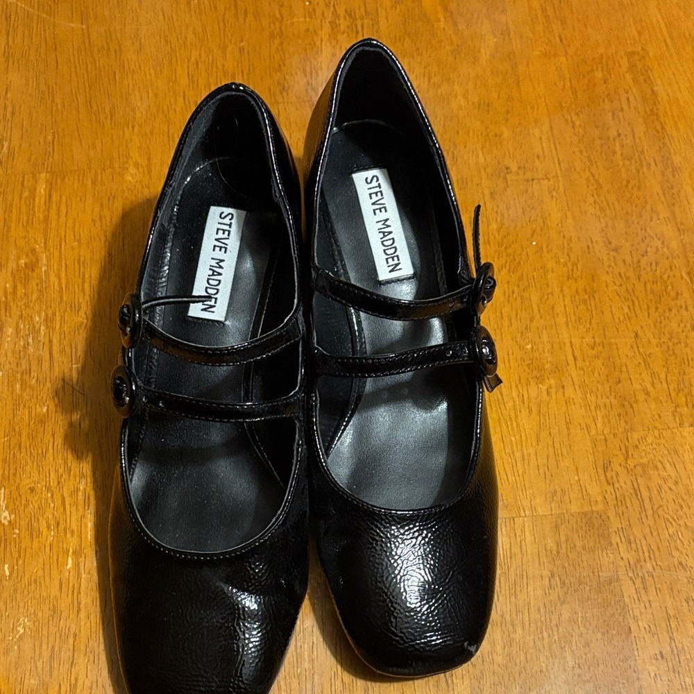 Steve Madden Black Mary Jane’s